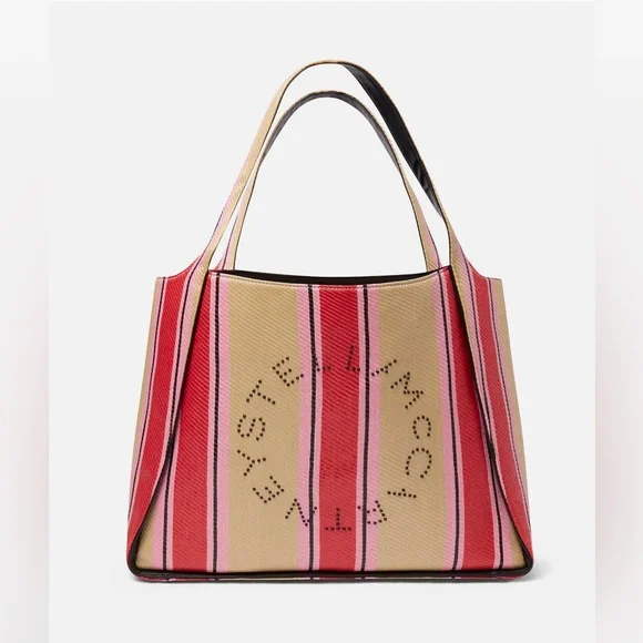 Stella McCartney Logo Striped Tote - Picture 2 of 13